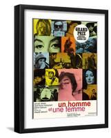 A Man And a Woman, 1966, "Un Homme Et Une Femme" Directed by Claude Lelouch-null-Framed Giclee Print