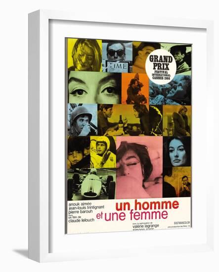 A Man And a Woman, 1966, "Un Homme Et Une Femme" Directed by Claude Lelouch-null-Framed Giclee Print