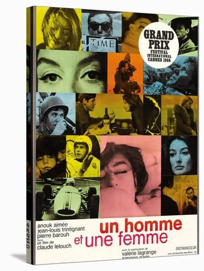 A Man And a Woman, 1966, "Un Homme Et Une Femme" Directed by Claude Lelouch-null-Stretched Canvas