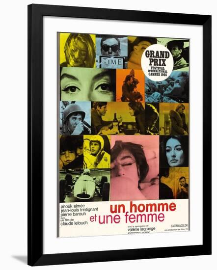 A Man And a Woman, 1966, "Un Homme Et Une Femme" Directed by Claude Lelouch-null-Framed Giclee Print