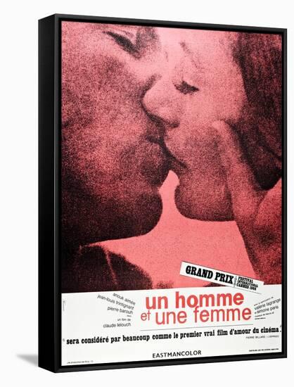 A Man and a Woman (aka Un Homme et une Femme)-null-Framed Stretched Canvas