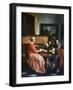 A Man and a Woman Seated by a Virginal, C1649-1667-Gabriel Metsu-Framed Giclee Print