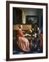 A Man and a Woman Seated by a Virginal, C1649-1667-Gabriel Metsu-Framed Giclee Print