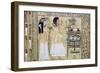 A man and his wife making offerings to Osiris, from the Egyptian Book of the Dead. Artist: Unknown-Unknown-Framed Giclee Print