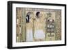 A man and his wife making offerings to Osiris, from the Egyptian Book of the Dead. Artist: Unknown-Unknown-Framed Giclee Print