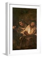 A Man and Two Women Laughing-Francisco de Goya-Framed Giclee Print