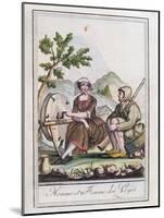 A Man and Woman from the Vosges, from the 'Encyclopedie Des Voyages', 1796-Jacques Grasset de Saint-Sauveur-Mounted Giclee Print