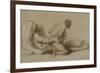 A Man and Woman Making Love, Plate I of "Liebe," 1901-Mihaly von Zichy-Framed Giclee Print