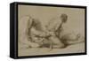 A Man and Woman Making Love, Plate I of "Liebe," 1901-Mihaly von Zichy-Framed Stretched Canvas