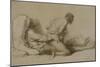 A Man and Woman Making Love, Plate I of "Liebe," 1901-Mihaly von Zichy-Mounted Giclee Print