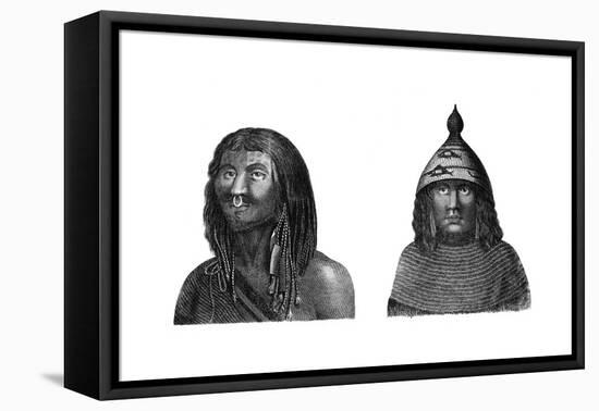 A Man and Woman of Nootka Sound, C1776-1779-J Dadley-Framed Stretched Canvas