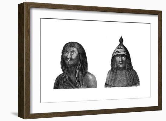 A Man and Woman of Nootka Sound, C1776-1779-J Dadley-Framed Giclee Print