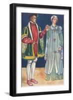 'A Man and Woman of The Time of Edward VI', 1907-Dion Clayton Calthrop-Framed Giclee Print