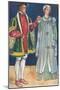 'A Man and Woman of The Time of Edward VI', 1907-Dion Clayton Calthrop-Mounted Giclee Print