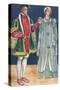'A Man and Woman of The Time of Edward VI', 1907-Dion Clayton Calthrop-Stretched Canvas