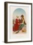 A Man and Woman Sitting Together-null-Framed Giclee Print