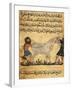 A Man Assisting a Mare Giving Birth to a Foal, Miniature from a Treatise on Horses-null-Framed Giclee Print