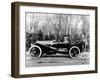 A Man at the Wheel of a Hispano-Suiza Alfonso XIII, 1914-null-Framed Photographic Print