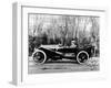 A Man at the Wheel of a Hispano-Suiza Alfonso XIII, 1914-null-Framed Photographic Print