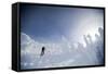 A Man Backcountry Skiing on Mt. Tumalo, Oregon Cascades-Bennett Barthelemy-Framed Stretched Canvas