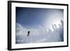 A Man Backcountry Skiing on Mt. Tumalo, Oregon Cascades-Bennett Barthelemy-Framed Photographic Print