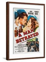 A Man Betrayed-null-Framed Art Print