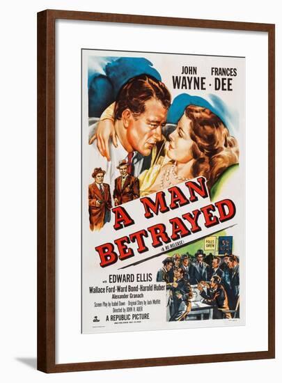 A Man Betrayed-null-Framed Art Print