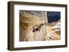 A Man Climbs Center Trinity, 5.13A, Little Cottonwood Canyon, Utah-Louis Arevalo-Framed Photographic Print