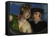 A Man Embracing a Woman, Ca 1524-Dosso Dossi-Framed Stretched Canvas