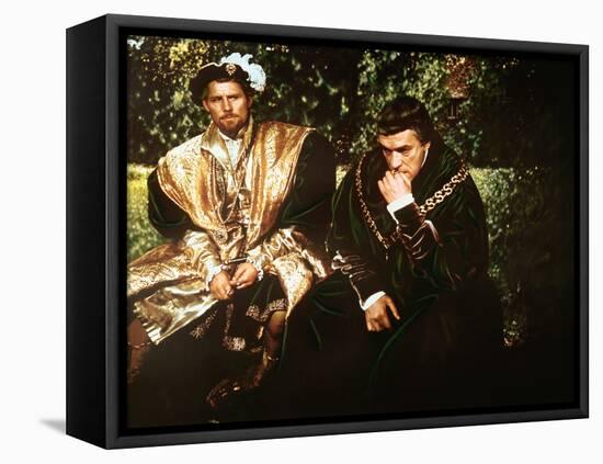 A Man For All Seasons, Robert Shaw, Paul Scofield, 1966-null-Framed Stretched Canvas
