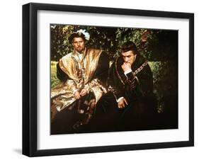 A Man For All Seasons, Robert Shaw, Paul Scofield, 1966-null-Framed Photo