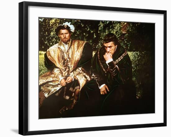 A Man For All Seasons, Robert Shaw, Paul Scofield, 1966-null-Framed Photo