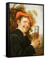 A Man in a Landscape, Raising a Beer Glass-Petrus Staverenus-Framed Stretched Canvas