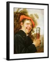 A Man in a Landscape, Raising a Beer Glass-Petrus Staverenus-Framed Giclee Print