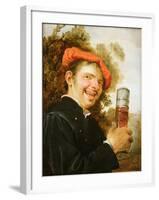 A Man in a Landscape, Raising a Beer Glass-Petrus Staverenus-Framed Giclee Print