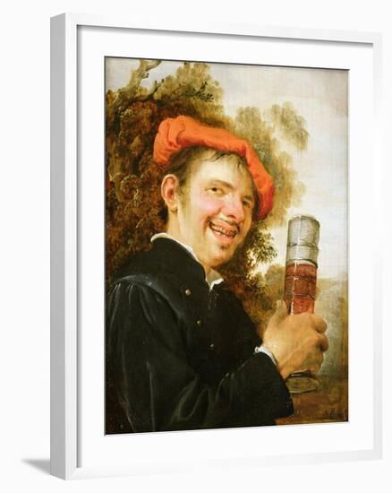 A Man in a Landscape, Raising a Beer Glass-Petrus Staverenus-Framed Giclee Print