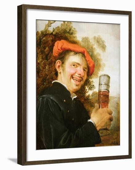 A Man in a Landscape, Raising a Beer Glass-Petrus Staverenus-Framed Giclee Print