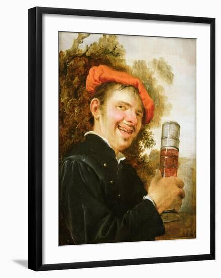 A Man in a Landscape, Raising a Beer Glass-Petrus Staverenus-Framed Giclee Print