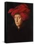 A Man in a Red Turban (Self-Portrait of Jan Van Eyck), 1433-Jan van Eyck-Framed Stretched Canvas