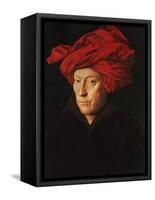 A Man in a Red Turban (Self-Portrait of Jan Van Eyck), 1433-Jan van Eyck-Framed Stretched Canvas