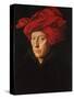A Man in a Red Turban (Self-Portrait of Jan Van Eyck), 1433-Jan van Eyck-Stretched Canvas