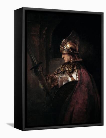 A Man in Armour, 1655-Rembrandt van Rijn-Framed Stretched Canvas