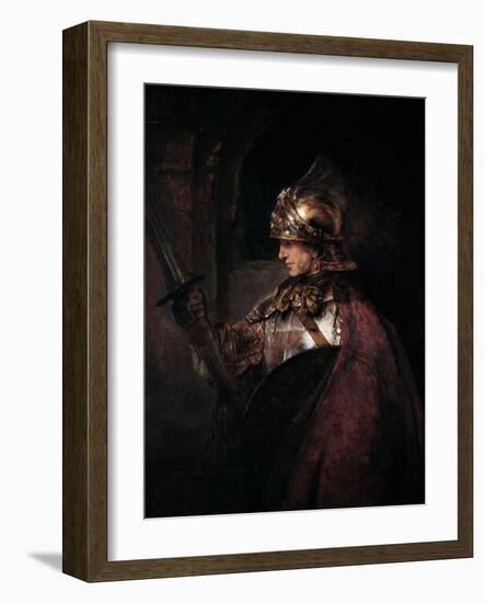 A Man in Armour, 1655-Rembrandt van Rijn-Framed Giclee Print