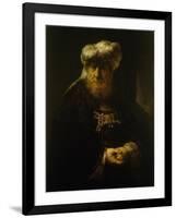 A Man in Oriental Costume-Rembrandt van Rijn-Framed Giclee Print