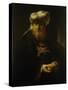 A Man in Oriental Costume-Rembrandt van Rijn-Stretched Canvas