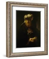 A Man in Oriental Costume-Rembrandt van Rijn-Framed Giclee Print