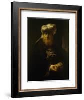 A Man in Oriental Costume-Rembrandt van Rijn-Framed Giclee Print