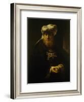 A Man in Oriental Costume-Rembrandt van Rijn-Framed Giclee Print