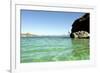 A Man Jumps into a Bay Near Loreto, Baja Sur, Mexico-Bennett Barthelemy-Framed Photographic Print