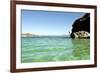 A Man Jumps into a Bay Near Loreto, Baja Sur, Mexico-Bennett Barthelemy-Framed Photographic Print